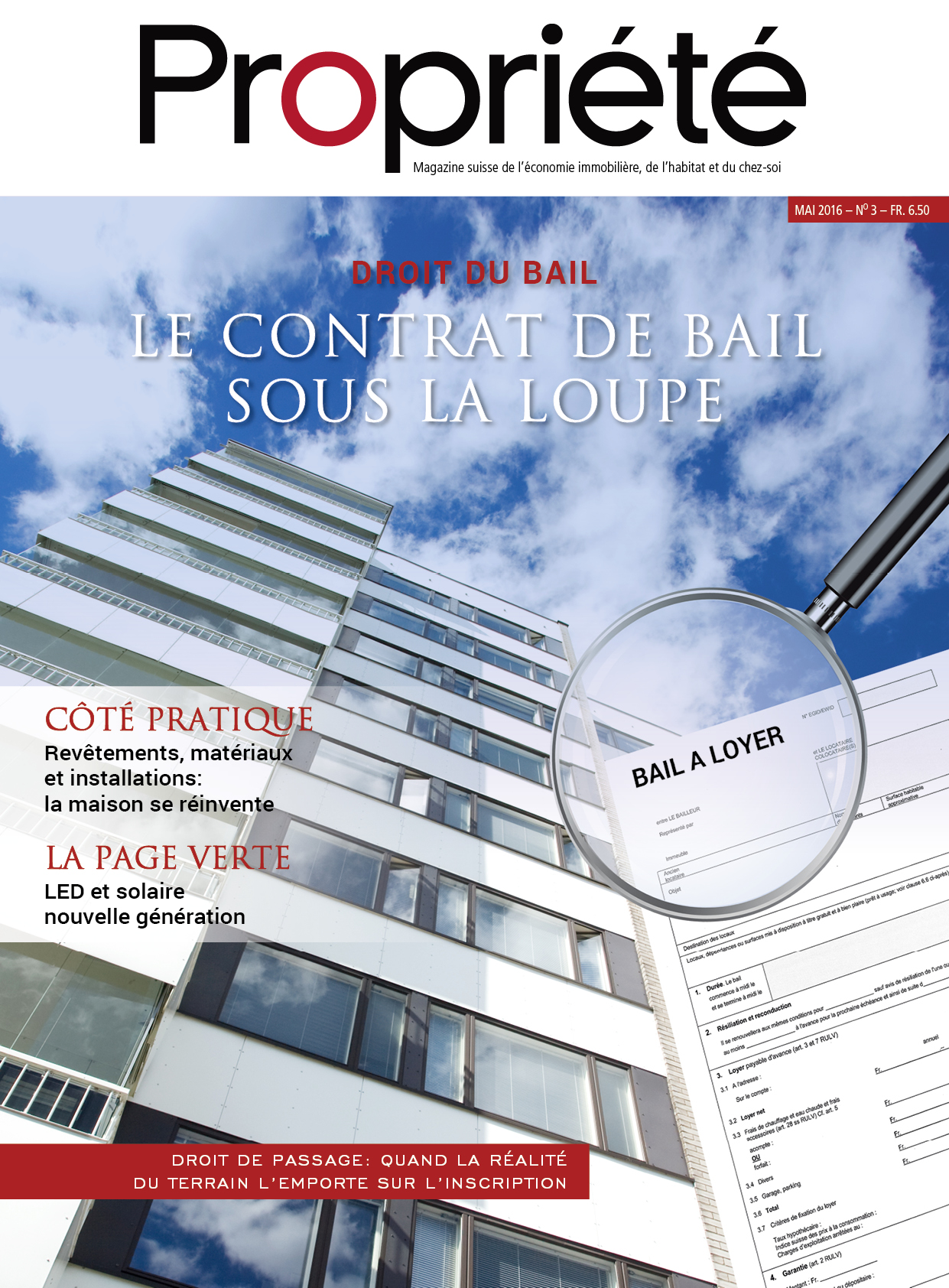 Fédération Romande Immobilière - Fédération Romande Immobilière - Le contrat de bail sous la loupe