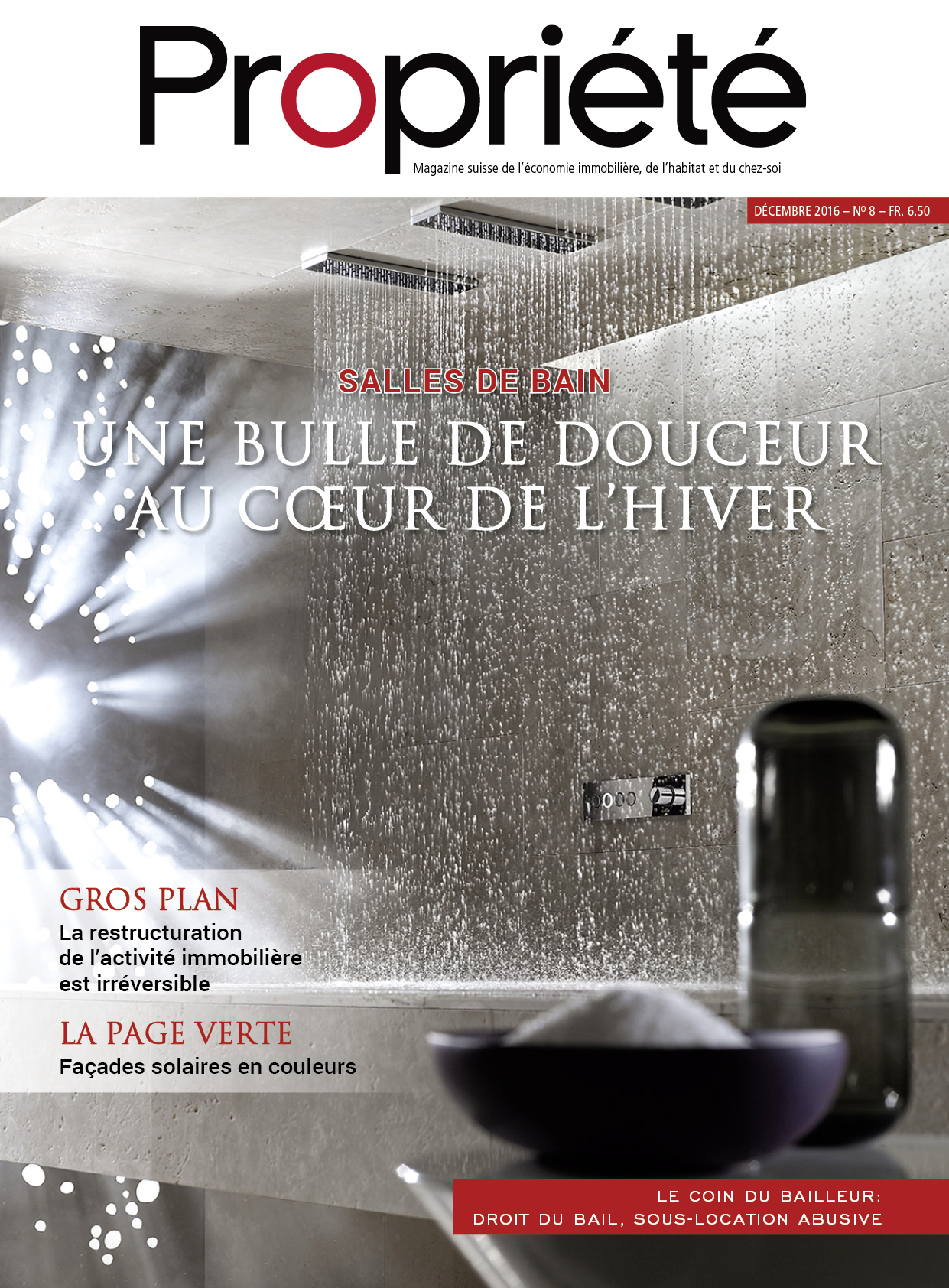 Fédération Romande Immobilière - Fédération Romande Immobilière - Salles de bain : une bulle de douceur au coeur de l&rsquo;hiver