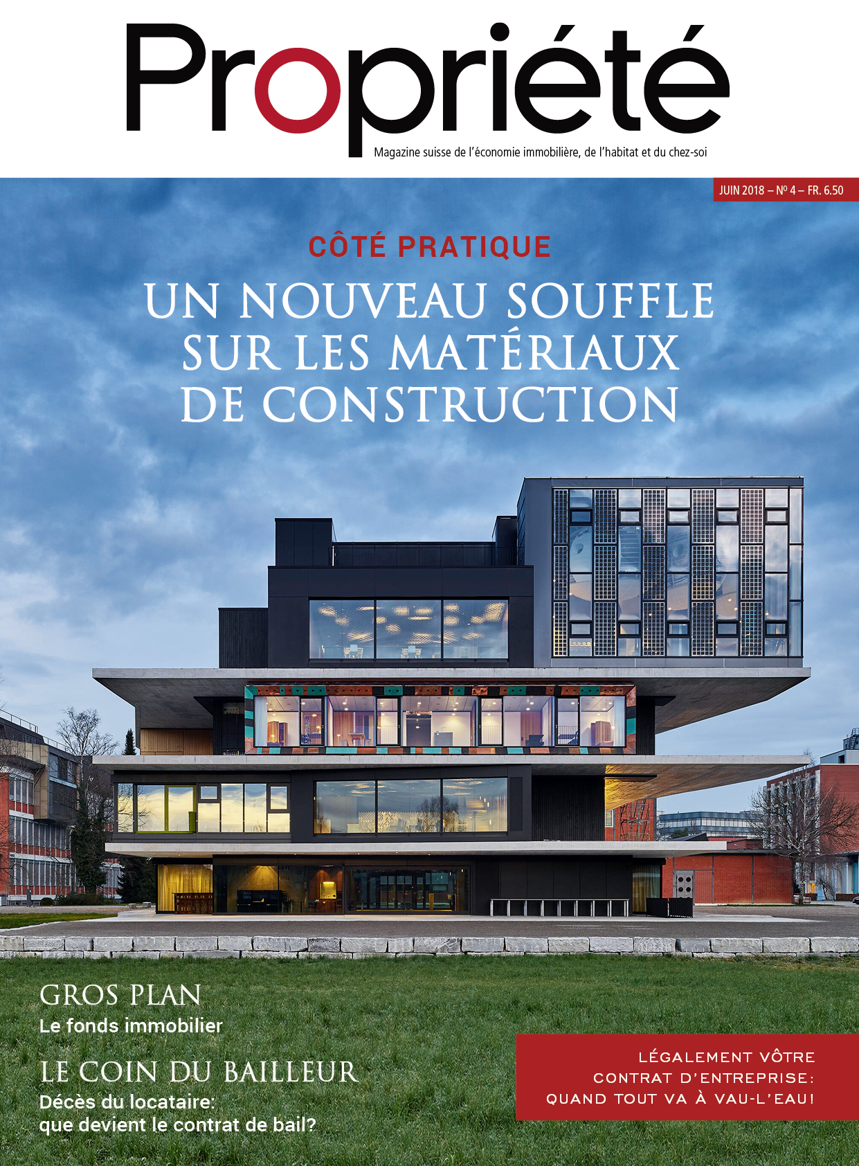Fédération Romande Immobilière - Fédération Romande Immobilière - Un nouveau souffle sur les matériaux de construction