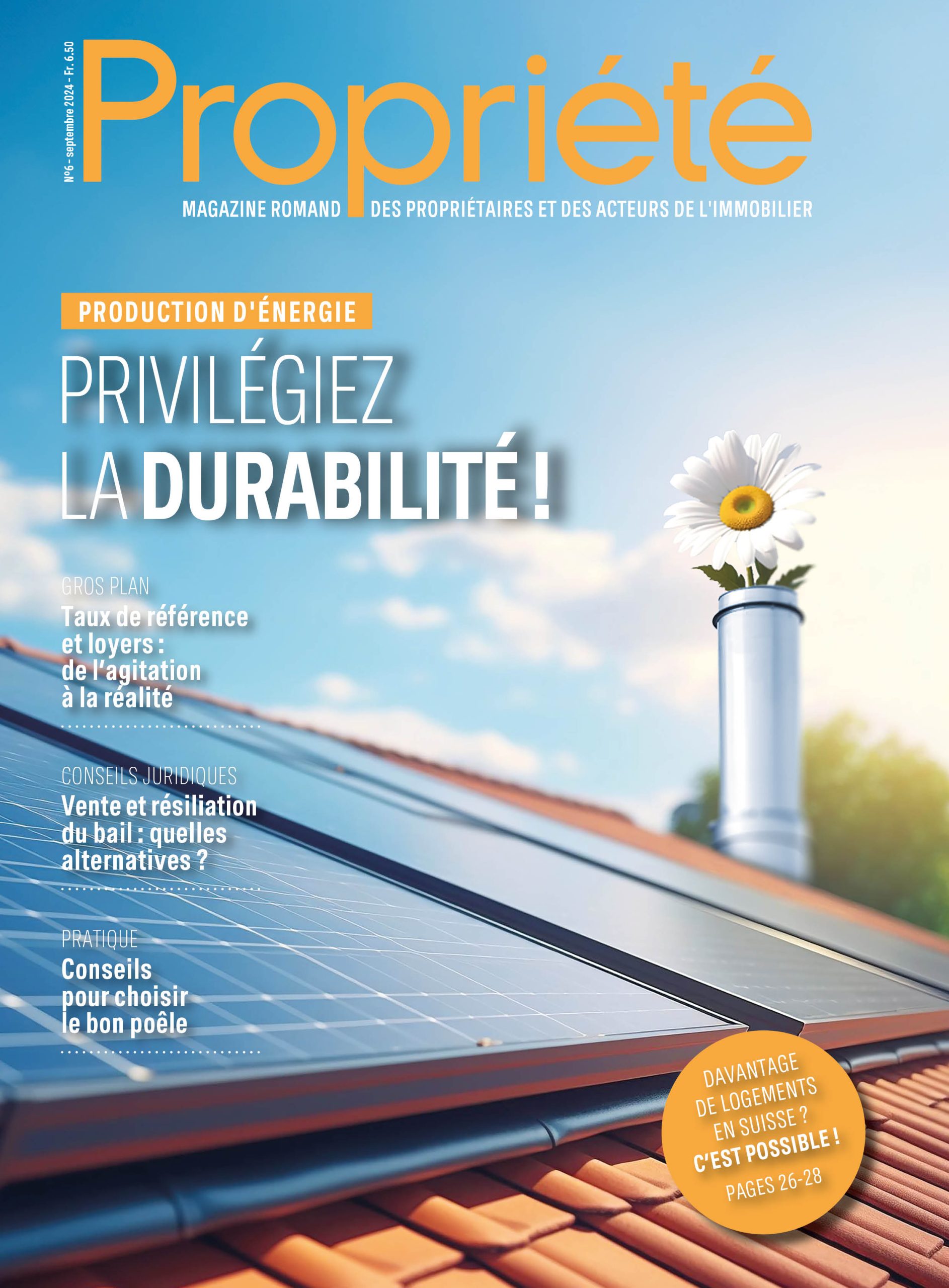 Fédération Romande Immobilière - Fédération Romande Immobilière - Production d&rsquo;énergie : privilégiez la durabilité !
